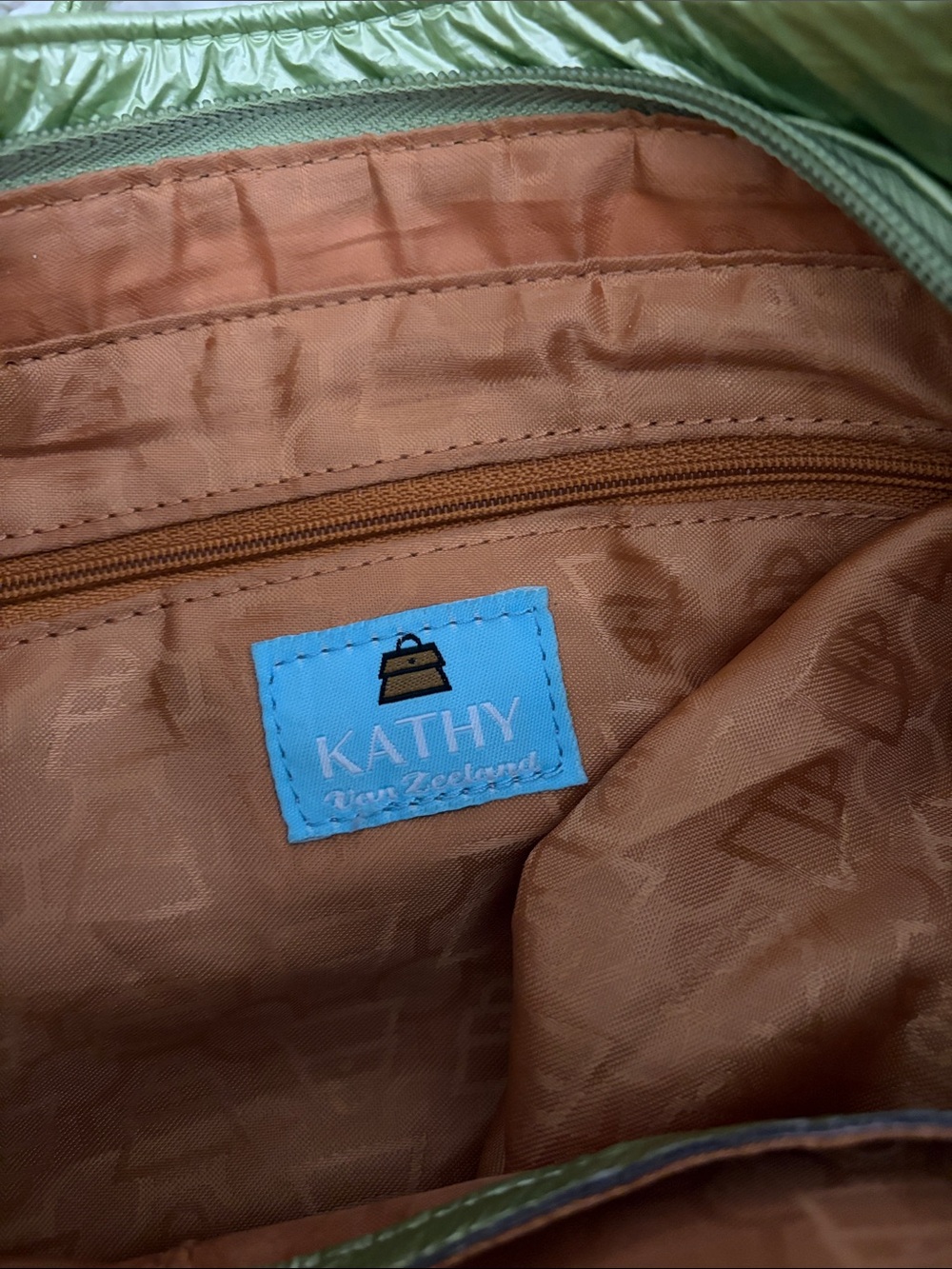 Kathy Van Zeeland Purse Y2K Green - Picture 8 of 12